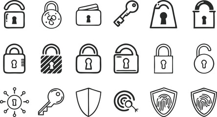 Zodiac icon set with vector symbols for web and design use