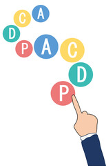  PDCAサイクルのイラスト
