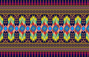 Retro Navajo tribe vector seamless design in various colors. Print of Aztec Fancy Geometric Art. Wallpaper, Fabric Design, Fabric, Paper, Cover, Textile, Weave, and Wrap are all terms that can be used