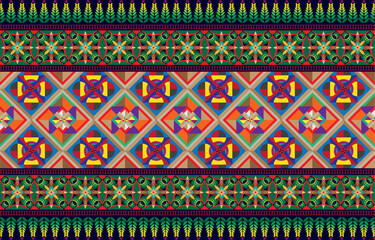 Sacral tribal ethnic motifs geometric vector background. Beautiful gypsy geometric shapes sprites tribal motifs clothing fabric textile print traditional design with triangles
