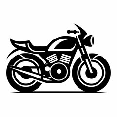 Fototapeta premium Motorcycle is a mode of transportation isolated on white background