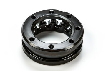ultra HD picture of Oil seal on a white background isolated  Auto Parts  Spare parts