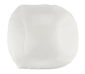 Mozzarella cheese head isolated on a transparent background. Full depth of field. PNG.