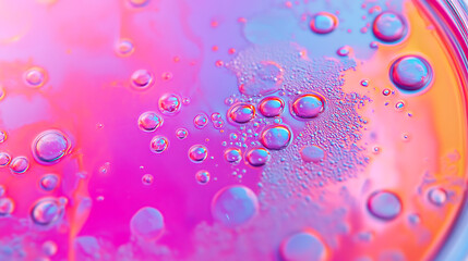 Vibrant Bubbles on a Gradient Background