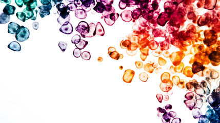 Spectrum of Colorful Spheres Arranged in Gradient Pattern