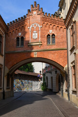 View at St.Florinan's gate on Cracow in Poland