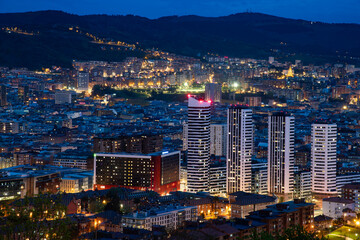Nightview Bilbao Skyline 