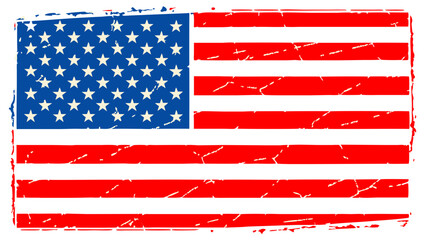 Distressed american flag vector patriotic symbol of united states of america