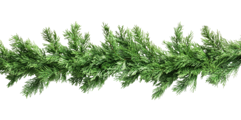 Long, lush green garland