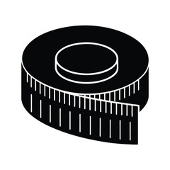 Measuring Tape Icon Precise Measurement Tool for Sewing, Tailoring, and DIY Projects