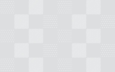 ドットとストライプ柄のタイルの背景イラスト