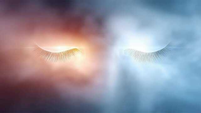 A calming visual representation of self-hypnosis and inner focus. Meditation practice and the power of the subconscious mind.