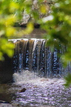 small waterfall in the forest