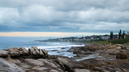 rocky coast of the sea