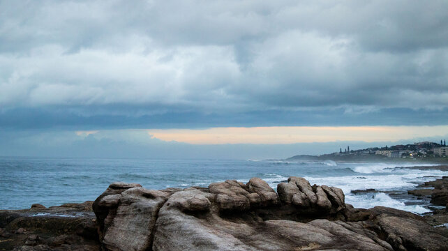 storm clouds over the sea
