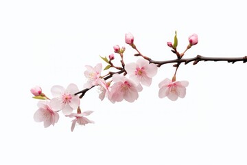 Naklejka premium Blossom branch flower cherry.