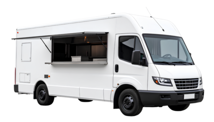 Modern Food Truck  Isolated PNG on Transparent Background PNG