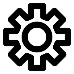 Obraz premium Gear icon with transparent background
