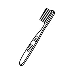 toothbrush on a white background coloring page art