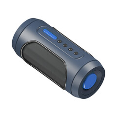 Portable Bluetooth speaker isolated on white background