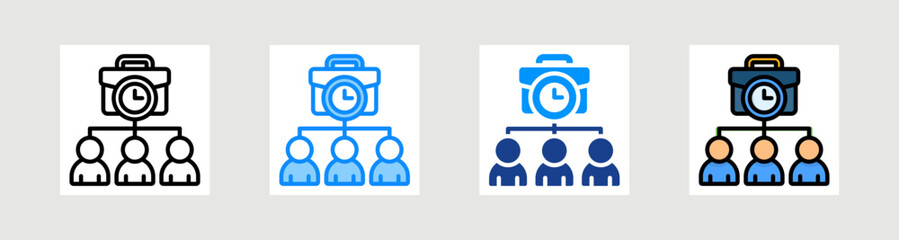 Job Position Icon Collection Set Multiple Style