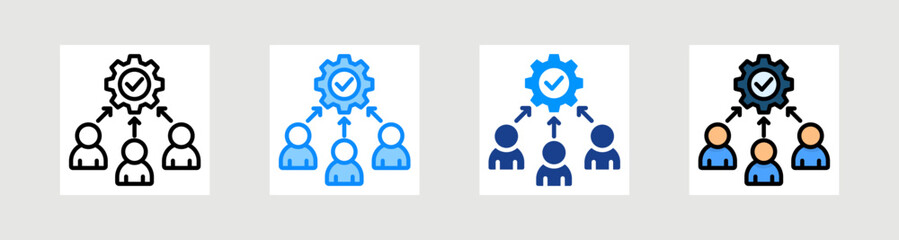 Employee Engagement Icon Collection Set Multiple Style