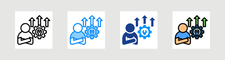 Upgrade Skills Icon Collection Set Multiple Style