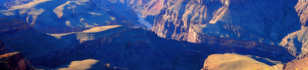 Fototapeta premium Panorama Hazy Sky Day Winter The Grand Canyon Arizona