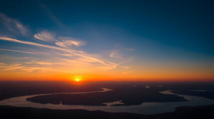  Photography of Water Beside Forest. Generative Ai