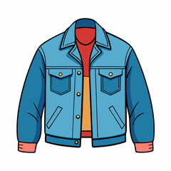 Stylish Jean Jacket Silhouette