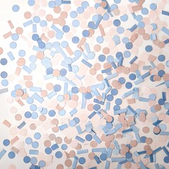 Confetti sprinkles – multicolor on white
