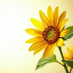 Naklejka premium Amber sunflower oil burst, radiating outwards, yellow, cooking