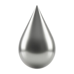Obraz premium Modern Metallic Water Drop Design
