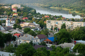 Naklejka premium Urban landscape in the historical and cultural city of Soroca in the north of the Republic of Moldova