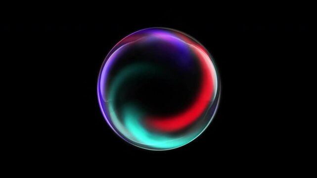Magical AI Sphere/Orb Animation to depict AI Technology processing or generating the AI Content &ndash; 6-second seamless loop