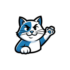 Obraz premium Cartoon cat character design