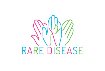 Rare Disease Day icon. Editable vector illustration