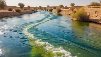 Obraz premium water in the pool