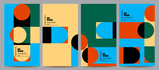 background design template set trendy