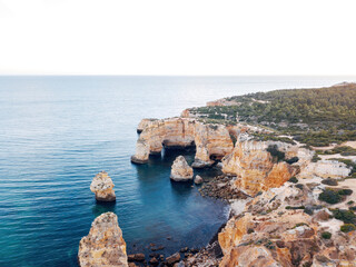 Aerial View of the Algarve Coast