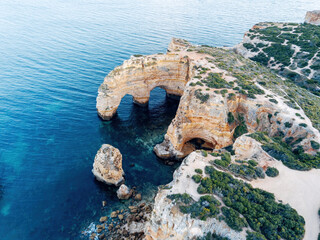 Aerial View of the Algarve Coast