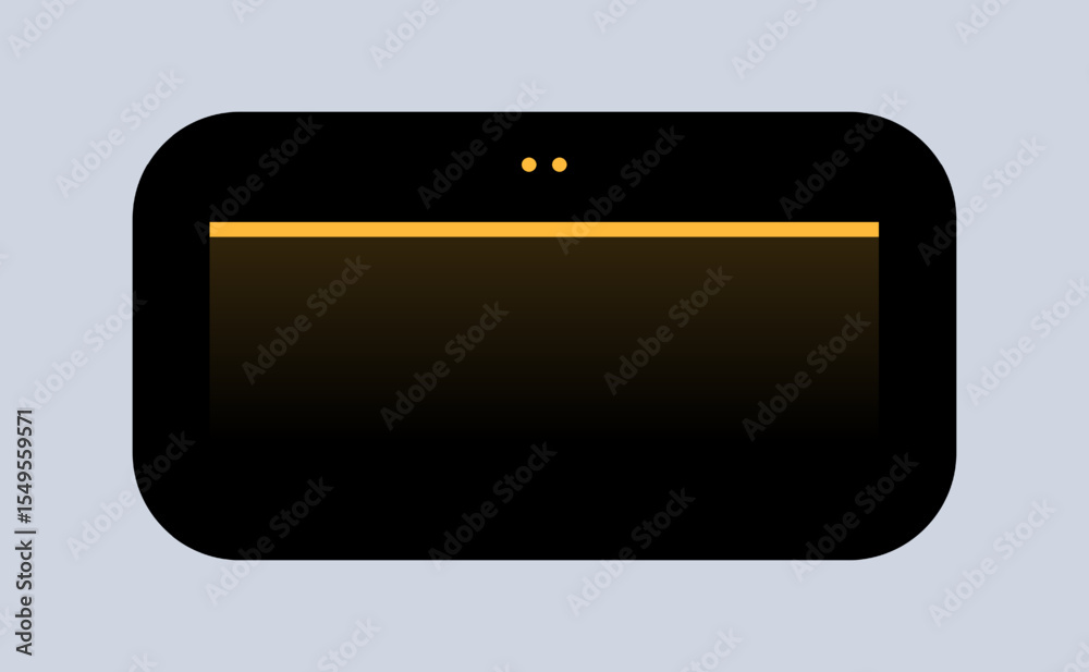 Poster minimal dark ui panel with status bar. modern interface module with neon line. clean dashboard eleme