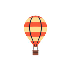 Fototapeta premium hot air balloon isolated on white