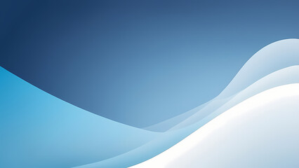 Obraz premium Abstract Blue Wavy Pattern on White Background Gradient