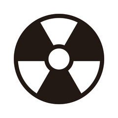 シンプルな浮き輪のアイコン（モノクロ）