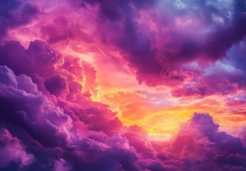 Fototapeta premium Dramatic sunset cloudscape