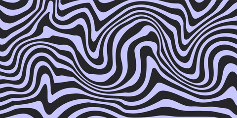 Naklejka premium Abstract horizontal background with colorful waves. Trendy vector