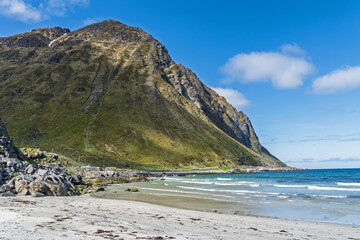 Storsandnes-Strand auf den Lofoten, Norwegen