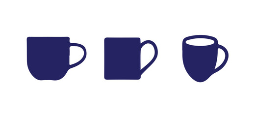 Coffee cup silhouette, coffee cup icon, vector illustration eps 10.