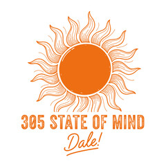 Naklejka premium Summer vibes artwork. Palm tree with flower. Surf club design. Beach modern abstract art. Ocean abstract wave. Sunshine paradise graphic print design.